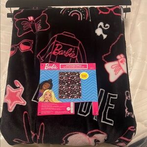 Barbie Soft Plush Throw Blanket - Black